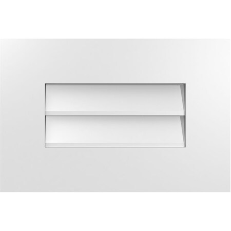 Ekena Millwork Vertical Surface Mount PVC Gable Vent: Non-Functional, w/ 3-1/2"W x 1"P Standard Frame, 18"W x 12"H GVPVE18X1201SN